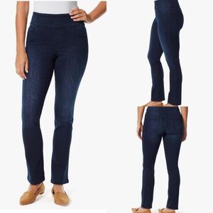 Gloria Vanderbilt Amanda  Pull On high rise Women's Dark Blue Jeans